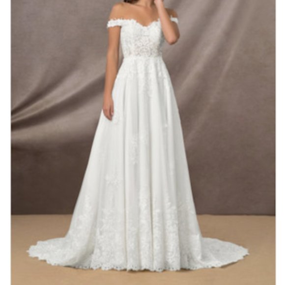A-Line Lace Wedding Dress